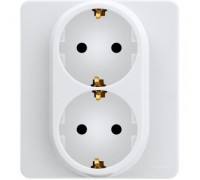 РОЗЕТКА ДВОЙНАЯ С ЗАЗЕМЛЕНИЕМ LEGRAND INSPIRIA 673750 БЕЛЫЙ