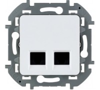 РОЗЕТКА КОМПЬЮТЕРНАЯ 2ХRJ-45 UTP CAT6 LEGRAND INSPIRIA 673840 БЕЛЫЙ