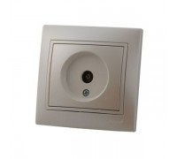 Розетка ТВ оконечная жемчужно-белый перламутр со вставкой MIRA 701-3030-130