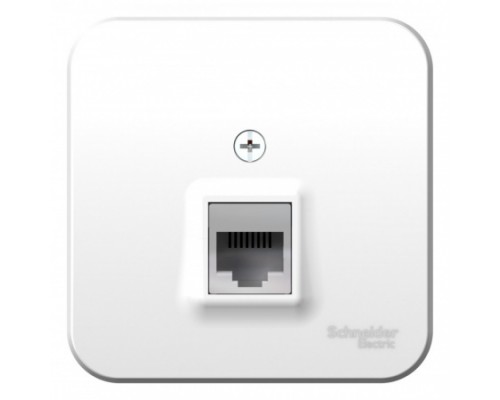 Телефонная розетка RJ11 Schneider Electric Blanca BLNIA011001, ИЗОЛ.ПЛ., Белый