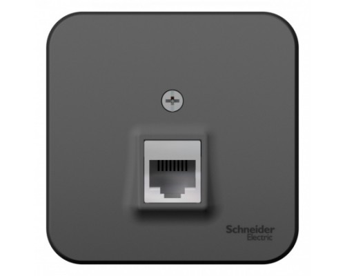 Телефонная розетка RJ11 Schneider Electric Blanca BLNIA011006, ИЗОЛ.ПЛ., Антрацит