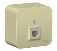 Телефонная розетка RJ11 Schneider Electric Blanca BLNIA011007, ИЗОЛ.ПЛ., Бежевый