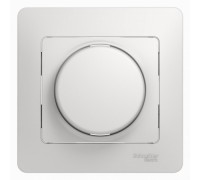 Светорегулятор (диммер) поворотно-нажимной , LED, RC, 630Вт/ВА, в сборе, Schneider Electric Glossa, GSL000137, Белый