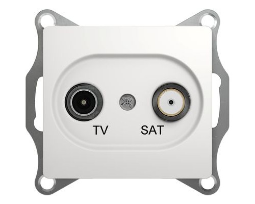 TV-SAT розетка оконечная 1DB, Schneider Electric Glossa, GSL000197, Белый