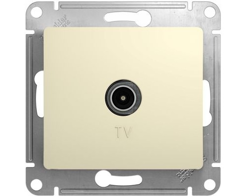 TV антенна коннектор Schneider Electric Glossa, GSL000293, Бежевый