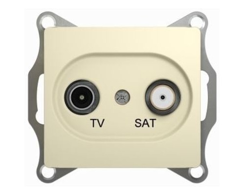 TV-SAT розетка оконечная 1DB, Schneider Electric Glossa, GSL000297, Бежевый