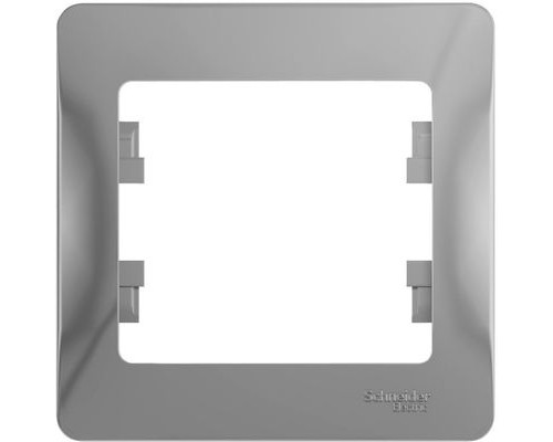 Рамка одноместная Schneider Electric Glossa, GSL000301,  Алюминий