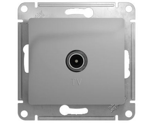 TV розетка оконечная 1DB Schneider Electric Glossa, GSL000391,  Алюминий