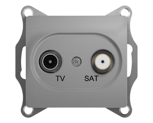 TV-SAT розетка оконечная 1DB, Schneider Electric Glossa, GSL000397,  Алюминий