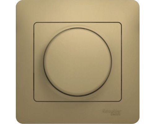 Светорегулятор (диммер)  поворотный, 300Вт, в сборе, Schneider Electric Glossa, GSL000434, Титан