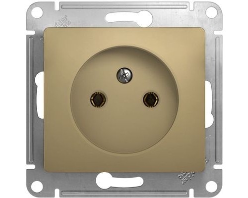 Розетка без заземления, Schneider Electric Glossa, GSL000441, Титан