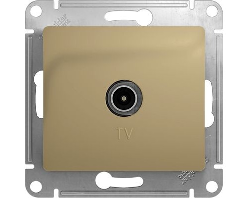 TV розетка оконечная 1DB Schneider Electric Glossa, GSL000491, Титан