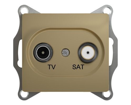 TV-SAT розетка оконечная 1DB, Schneider Electric Glossa, GSL000497, Титан