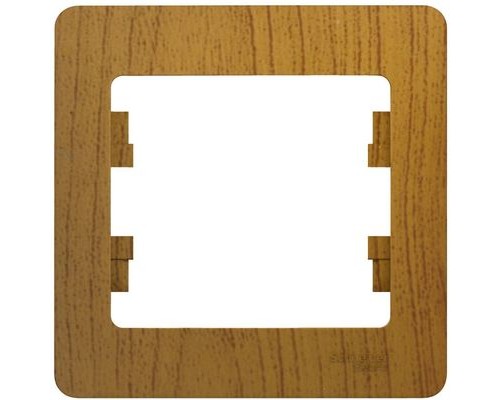 Рамка одноместная Schneider Electric Glossa, GSL000501,  Дуб