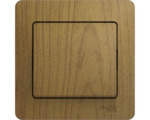 Выключатель 1-клавишный в сборе Schneider Electric Glossa, GSL000512,  Дуб