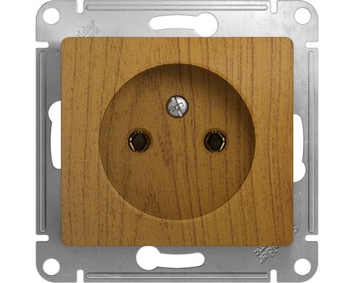Розетка без заземления, Schneider Electric Glossa, GSL000541,  Дуб