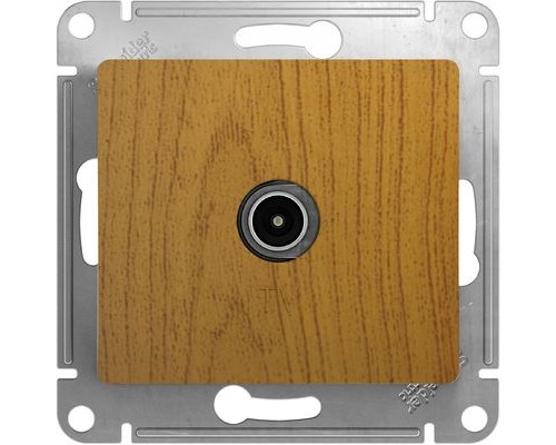 TV антенна коннектор Schneider Electric Glossa, GSL000593,  Дуб