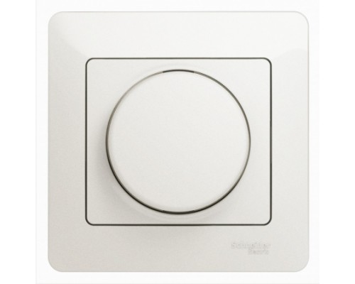 Светорегулятор (диммер) поворотно-нажимной , LED, RC, 630Вт/ВА, в сборе, Schneider Electric Glossa, GSL000637, Перламутр