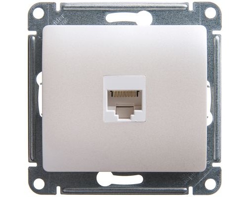 Компьютерная розетка RJ45  кат.5E  Schneider Electric Glossa, GSL000681K, Перламутр