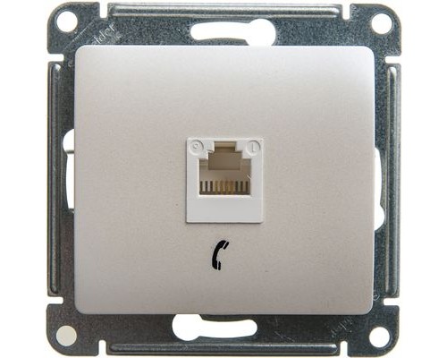 Телефонная розетка  RJ11  Schneider Electric Glossa, GSL000681Т, Перламутр