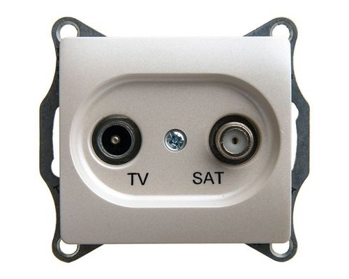 TV-SAT розетка оконечная 1DB,  Schneider Electric Glossa, GSL000697, Перламутр