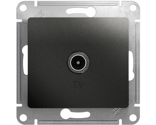 TV антенна коннектор Schneider Electric Glossa, GSL000793,  Антрацит