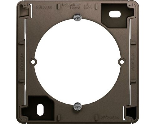 Коробка для наружного монтажа (подъемная коробка) Schneider Electric Glossa, GSL000800, Шоколад