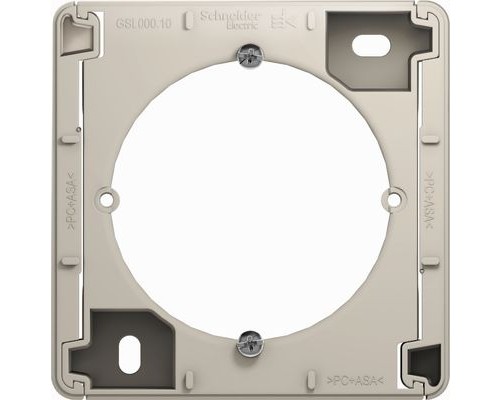 Коробка для наружного монтажа (подъемная коробка) Schneider Electric Glossa, GSL000900, Молочный 