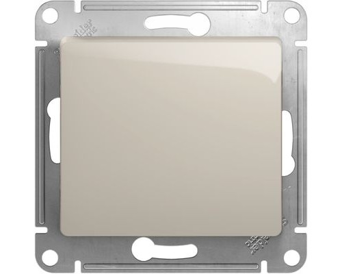 Выключатель с самовозвратом Schneider Electric Glossa, GSL000915,  Молочный 