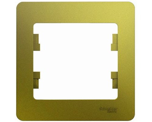 Рамка одноместная Schneider Electric Glossa, GSL001001,  Фисташковый