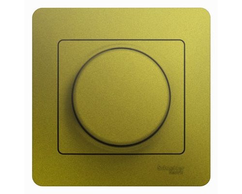 Светорегулятор (диммер)  поворотный, 300Вт, в сборе, Schneider Electric Glossa, GSL001034  Фисташковый