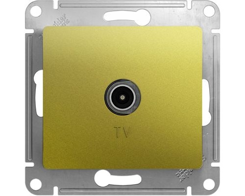 TV антенна коннектор Schneider Electric Glossa, GSL001093,  Фисташковый