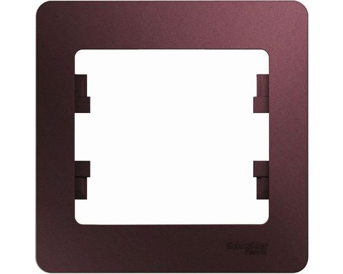 Рамка одноместная Schneider Electric Glossa, GSL001101,  Баклажановый