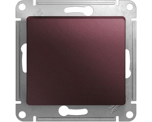 Выключатель 1-клавишный Schneider Electric Glossa, GSL001111,  Баклажановый