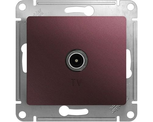 TV антенна коннектор Schneider Electric Glossa, GSL001193,  Баклажановый