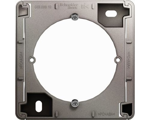 Коробка для наружного монтажа (подъемная коробка) Schneider Electric Glossa, GSL001200, Платина