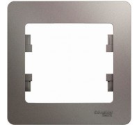 Рамка одноместная Schneider Electric Glossa, GSL001201,  Платина