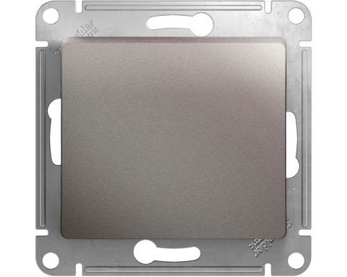 1-клавишный перекрестный выключатель (переключатель)  Schneider Electric Glossa, GSL001271,  Платина