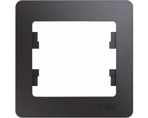 Рамка одноместная Schneider Electric Glossa, GSL001301, Графит