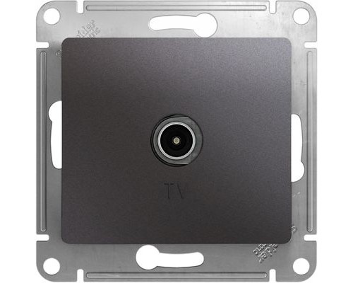 TV антенна коннектор Schneider Electric Glossa, GSL001393, Графит