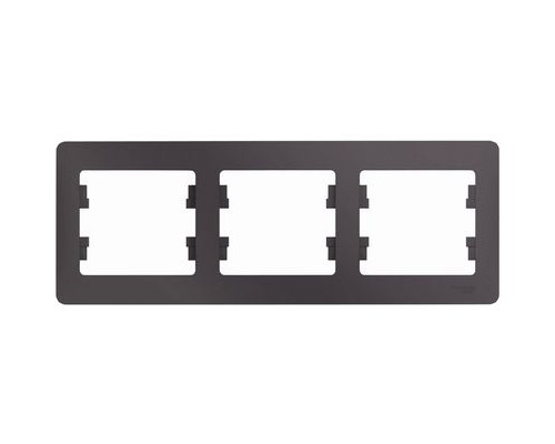 Рамка трехместная, горизонтальная, Schneider Electric Glossa, GSL001403, Сиреневый туман