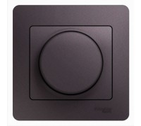 Светорегулятор (диммер) поворотно-нажимной , LED, RC, 630Вт/ВА, в сборе,Schneider Electric Glossa, GSL001437, Сиреневый туман