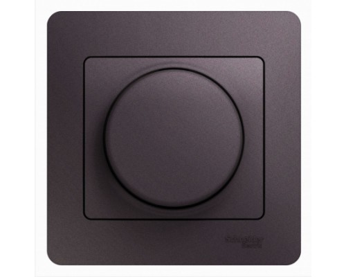 Светорегулятор (диммер) поворотно-нажимной , LED, RC, 630Вт/ВА, в сборе,Schneider Electric Glossa, GSL001437, Сиреневый туман