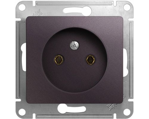 Розетка без заземления, Schneider Electric Glossa, GSL001441, Сиреневый туман