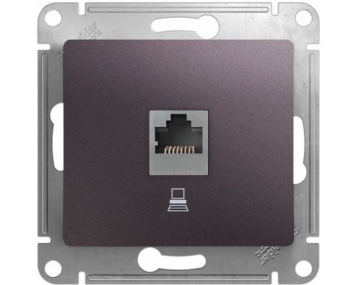 Компьютерная розетка RJ45  кат.5E Schneider Electric Glossa, GSL001481K, Сиреневый туман