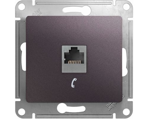 Телефонная розетка  RJ11 Schneider Electric Glossa, GSL001481Т, Сиреневый туман