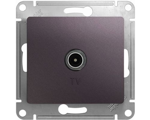 TV розетка оконечная 1DB Schneider Electric Glossa, GSL001491, Сиреневый туман