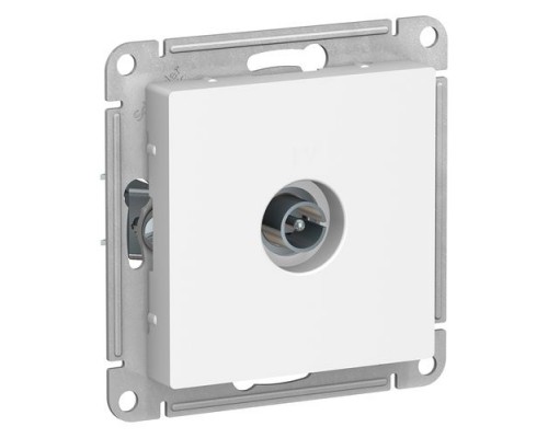 Коннектор TV АНТЕННА AtlasDesign, ATN000193, механизм, БЕЛЫЙ