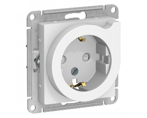 Розетка с выталкивателем Schneider Electric AtlasDesign ATN000147, Белый