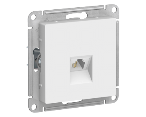 Телефонная розетка RJ11 Schneider Electric AtlasDesign ATN000181, Белый 